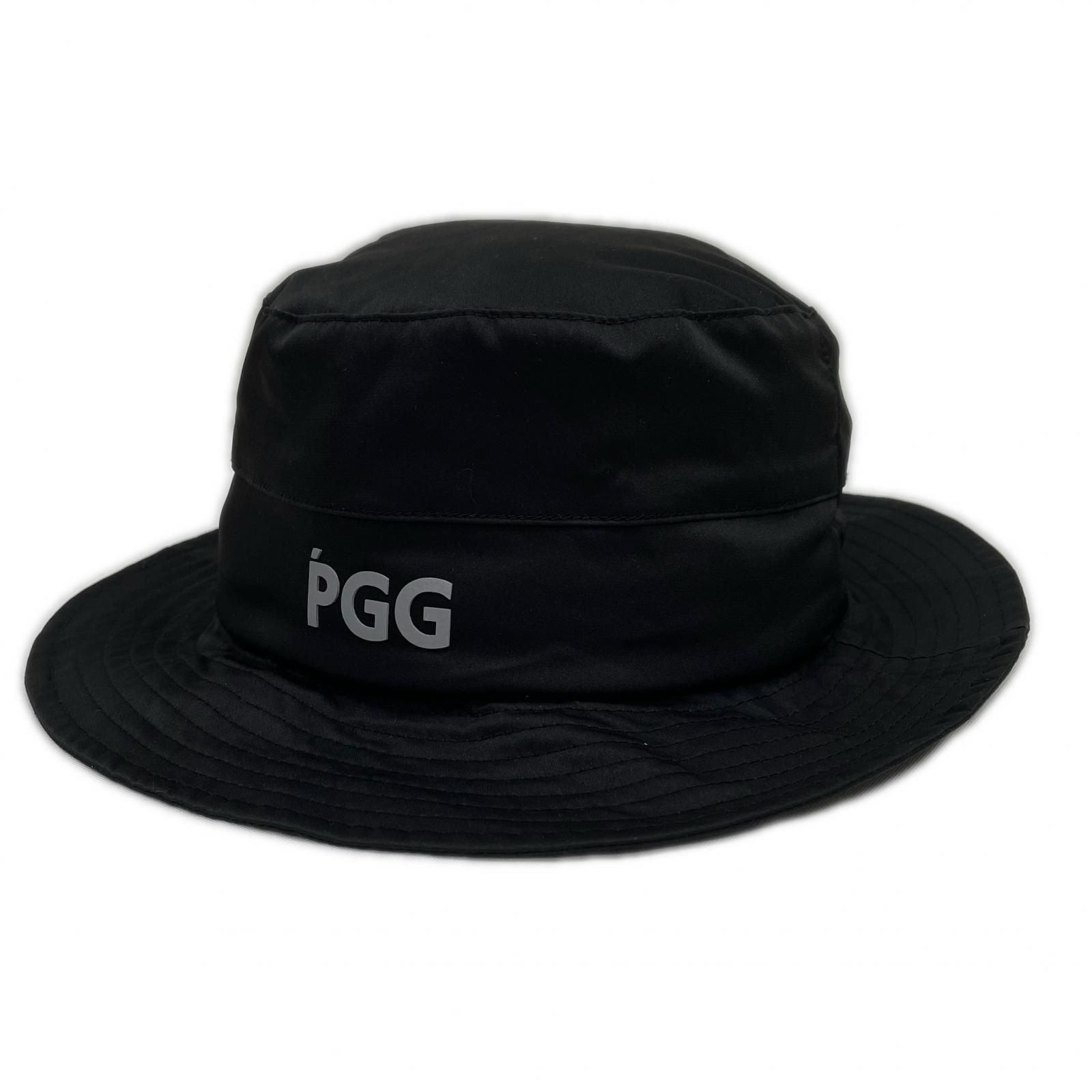 中古 ピージージー PGG バケットハット フリー 黒 ブラック 内側