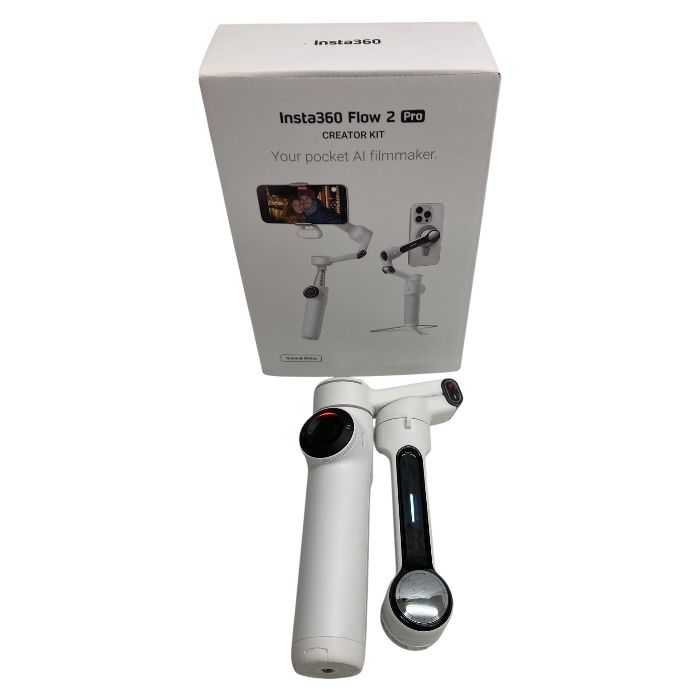 良品/insta360/Flow2pro/CREATOR KIT/自撮り棒/CINSABQB/電源オン確認済み/FB4398