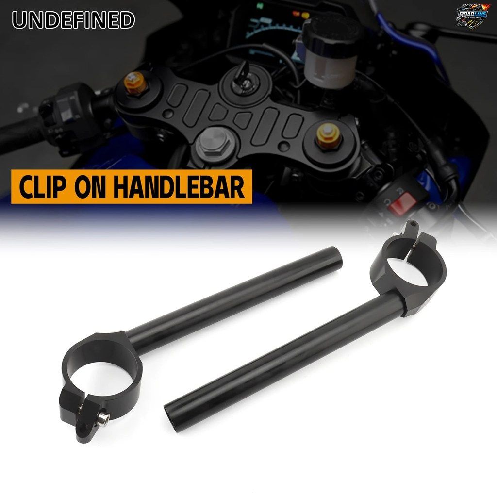 ヤマハ YZF 600 R6 YZFR6 2006-2016 用 50mm クリップオンハンドルバー ハンドルバーアクセサリー CNC アルミニウム ブラック シルバー