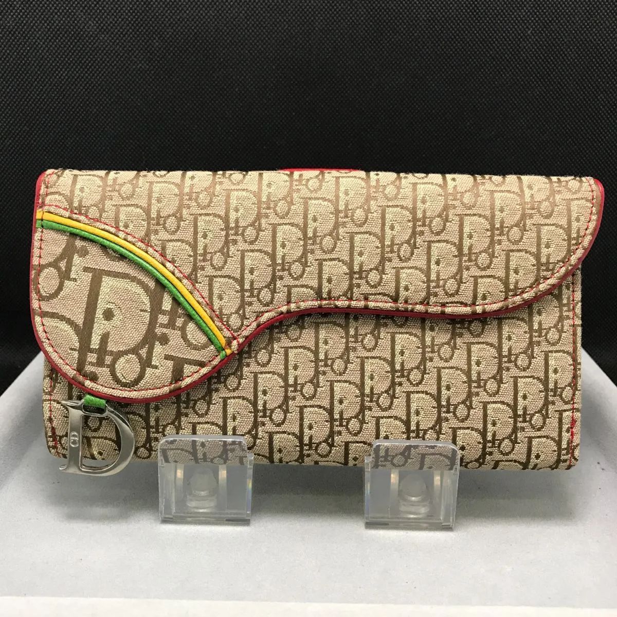 Christian Dior ディオール トロッター サドル 長財布 ゴールド 【公式
