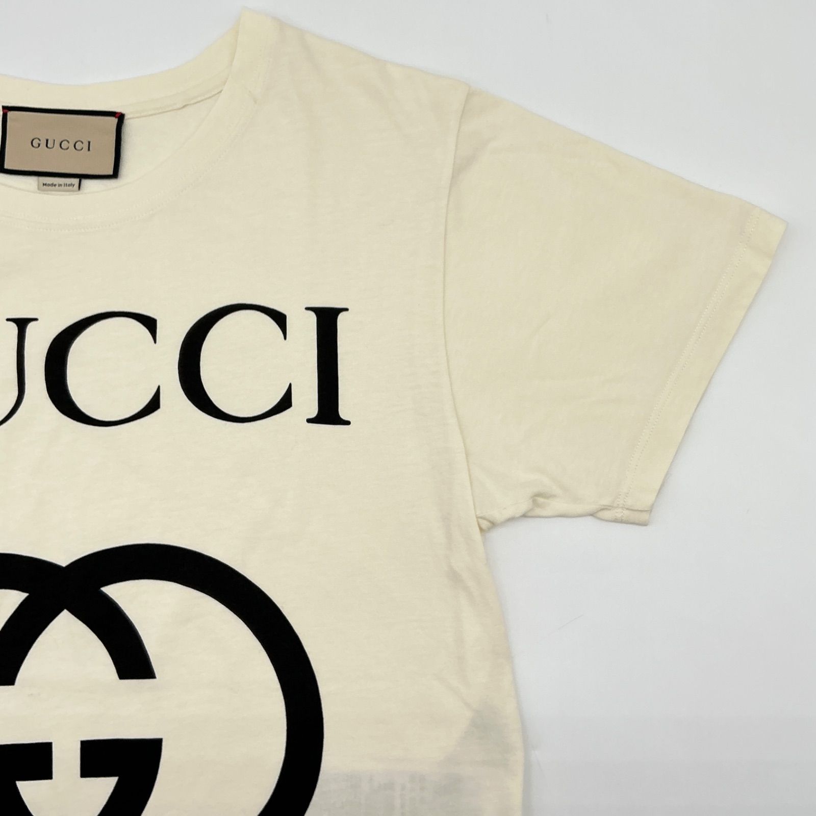 ○ GUCCI グッチ インターロッキング GG ロゴTシャツ ロゴプリント 