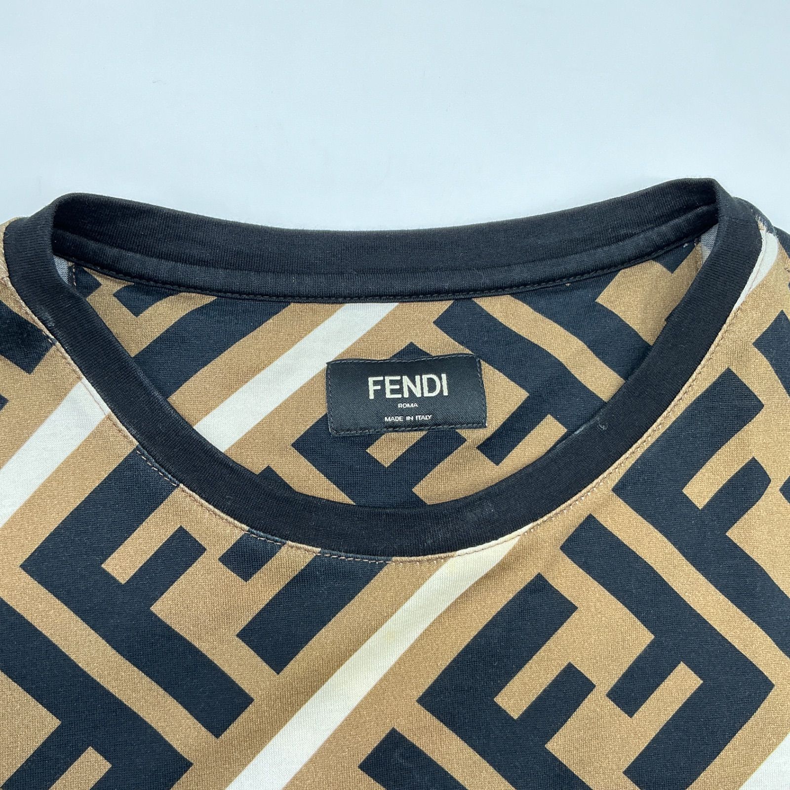 ○FENDI フェンディ ズッカ柄 半袖Tシャツ カットソー クルーネック