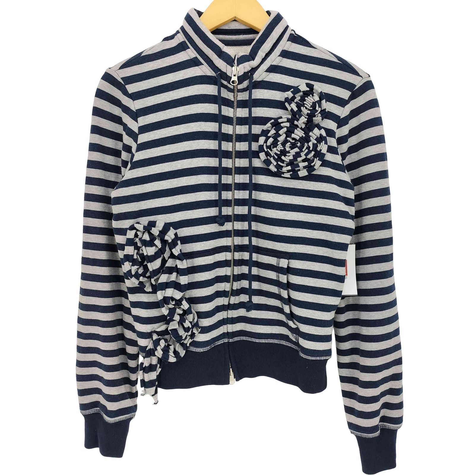 オープンワイワイ OPEN YY APPLIQUE ZIPUP JACKET レディース import