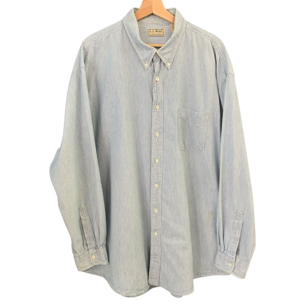 80’s エルエルビーン L.L.Bean ストライプ Stripe Long Sleeve 長袖 Shirt シャツ ビンテージ オールド 　No.I880