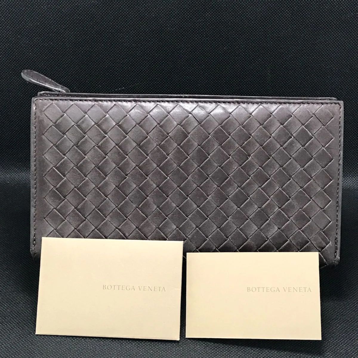 Bottega Veneta ボッテガヴェネタ 長財布 イントレチャート ブラウン系