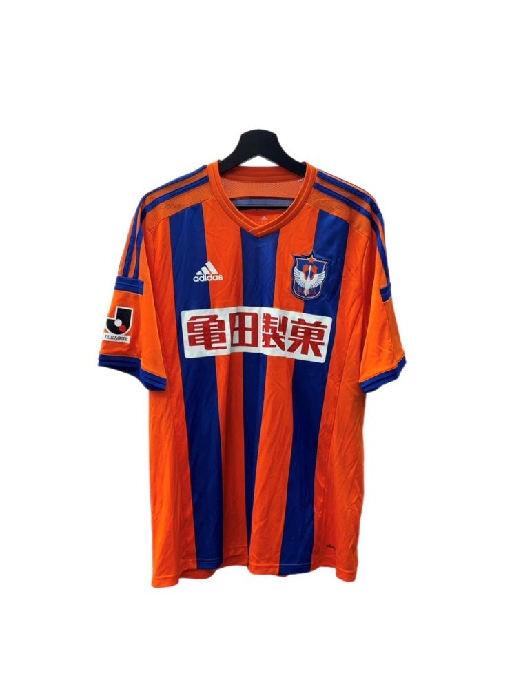 アディダス adidas Soccer Uniform レプリカ ユニフォーム アルビレックス新潟 2015シーズン Jリーグ 半袖 サイズ2XO ジャージ ロゴ オレンジ 104MT-3169