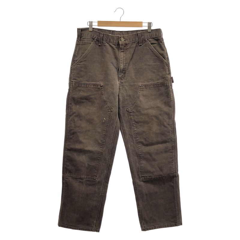 【中古】内タグなし) 00s Carhartt ダブルニーペインターパンツ 平置き採寸W44L77 茶 カーハート[91] 16,174円
