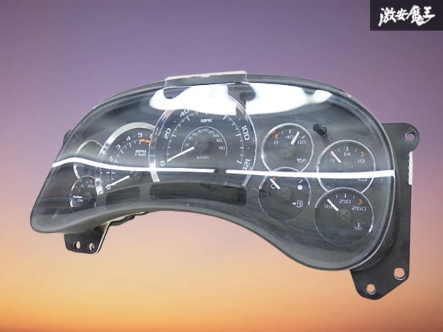 【実働外し！】GM 純正 キャデラック エスカレード 06y スピードメーター メーター 速度計 計器 走行距離 不明 15224133 即納 棚