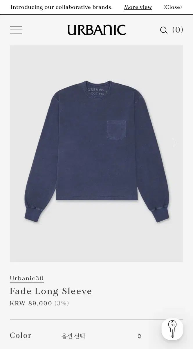 Urbanic30 アーバニック30 Fade long sleeve
