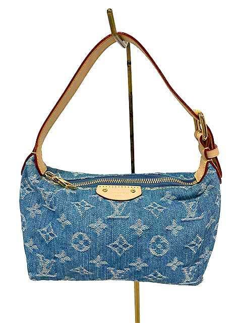 【中古】LOUIS VUITTON ルイ・ヴィトン モノグラム デニム ポシェット ヒルズ M82949＿s11＿セルモアから出品＿s-0469-r11