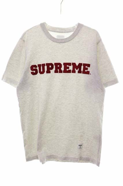 シュプリーム SUPREME COLLEGIATE S/S TOP GREY S カレッジ ロゴ 半袖 Tシャツ カットソー グレー 【ブランド古着ベクトル】【中古】☆AA★260520