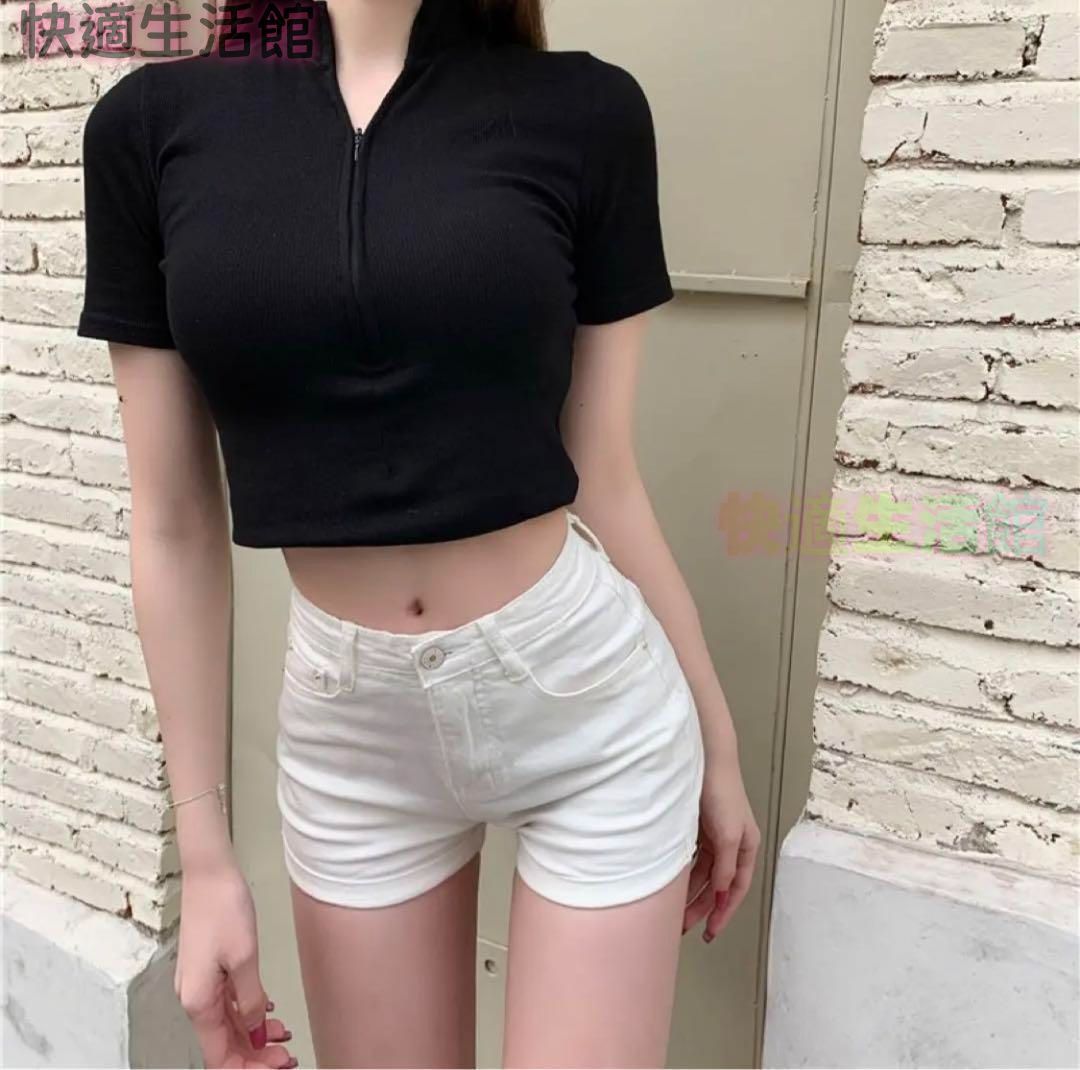 新品 未使用 レディース ファッション系 韓国 服 レディース ショートパンツ 白 ボトムス パンツ 白 ショート