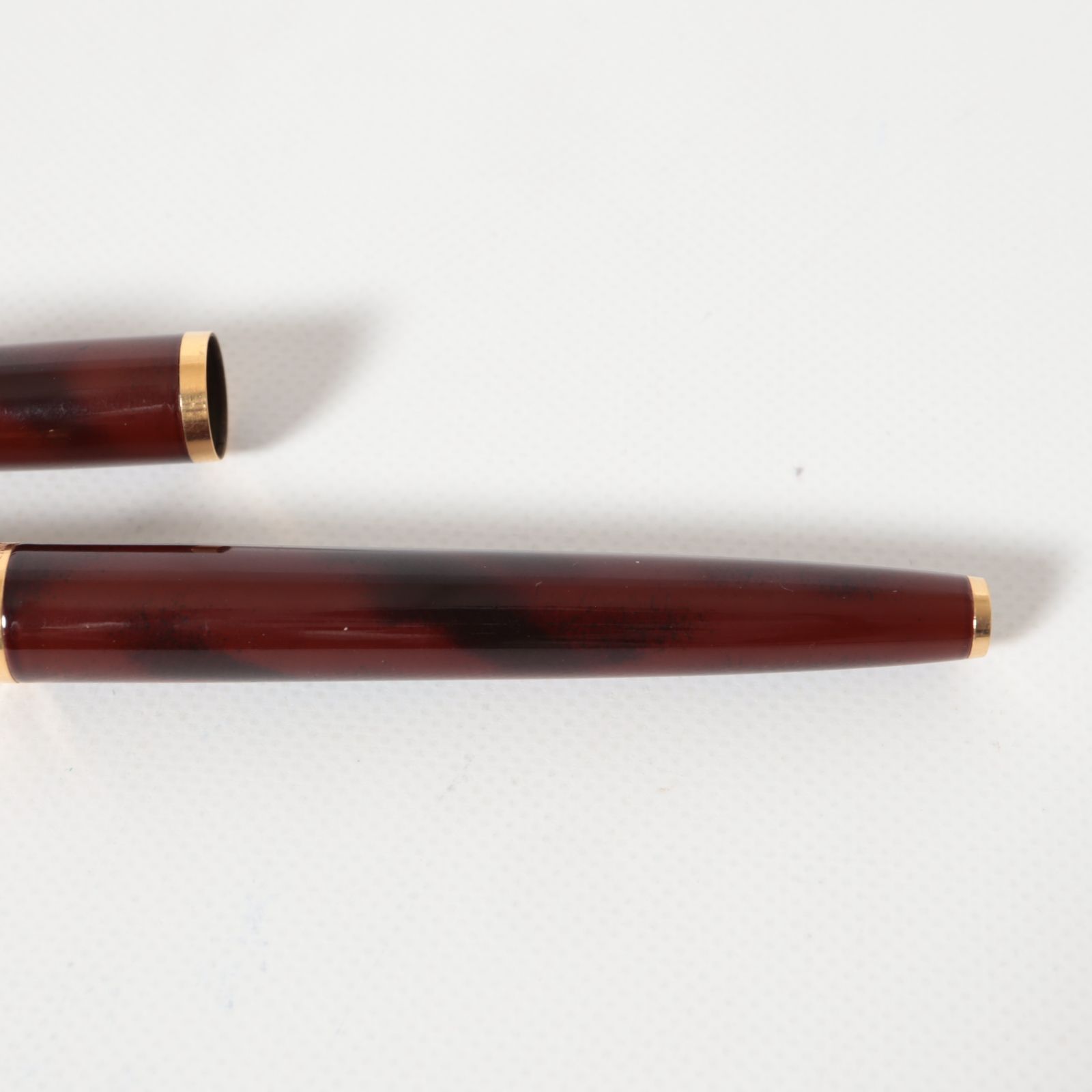 ウォーターマン C/F 万年筆 18K 金ペン ボルドー マーブル フランス製