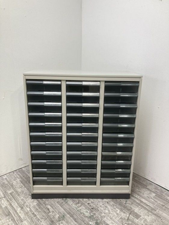 【中古品】コクヨ 天板付きA4クリアケース書庫 BWN-P5A2F1N グレー