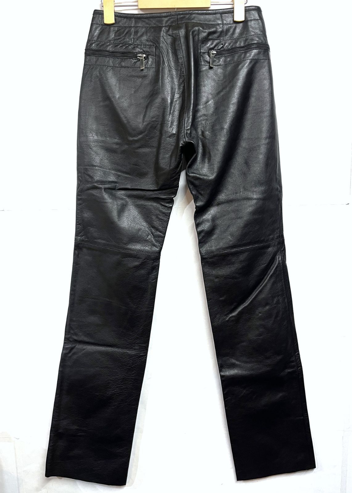 未使用 46サイズ DIRK BIKKEMBERGS レザーパンツ ブラック 00s ヴィンテージ DIRK BIKKEMBERGS｜ダークビッケンバーグ レザー