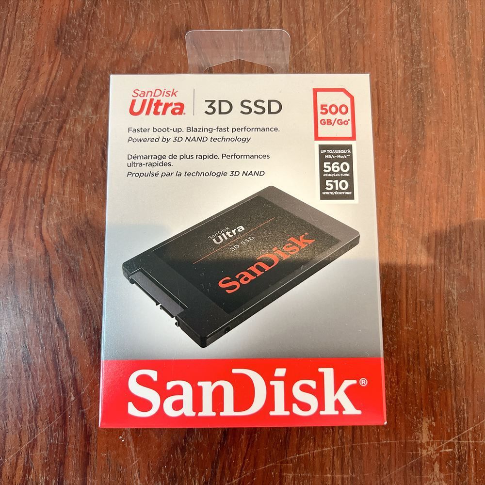【新品未開封】 Sandisk Ultra 3D 500GB SSD SDSSDH3-500G-G26 HP-0009