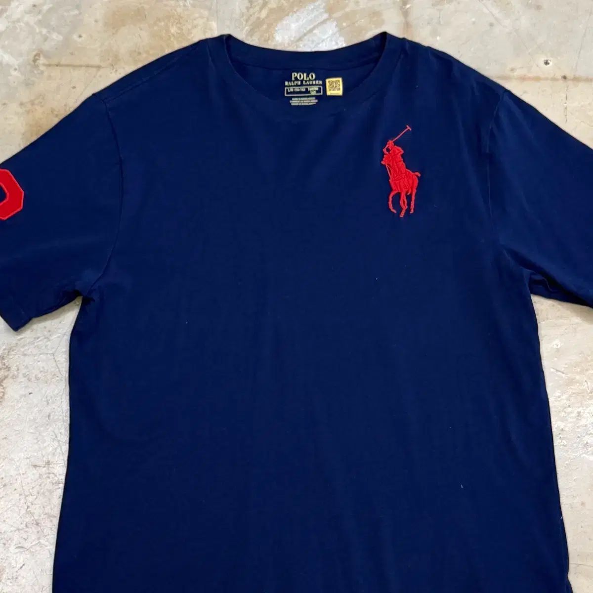 L POLO RALPH LAUREN ビックポニー ネイビー 半袖Tシャツ