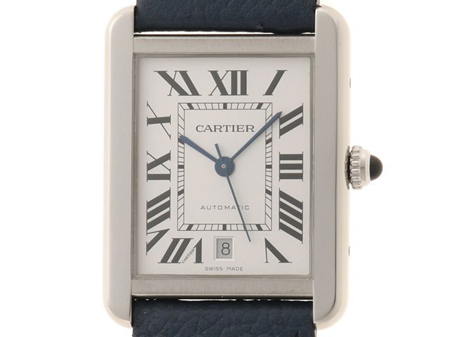 Cartier カルティエ タンク・ソロXL WSTA0029 ステンレススチール/レザー シルバー メンズ 自動巻き 2148104062789 【200】【中古】