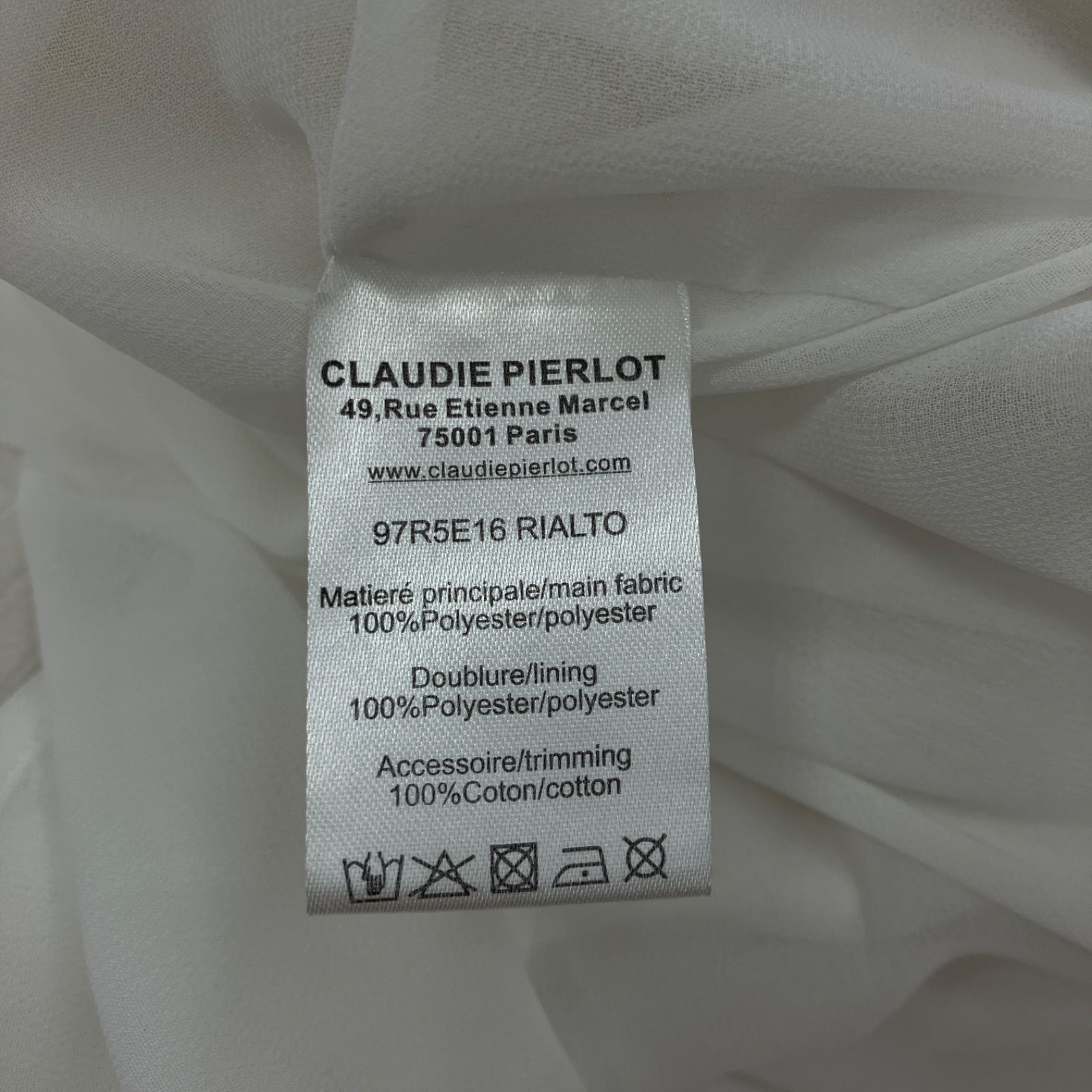 GF2 ｸﾛｰﾃﾞｨﾋﾟｴﾛ CLAUDIE PIERLOT ﾜﾝﾋﾟｰｽ 【MN2-GF】 - メルカリ