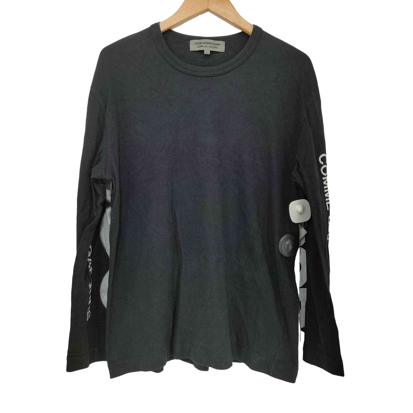 グッドデザインショップコムデギャルソン GOOD DESIGN SHOP COMME des GARCONS AD2016 袖 ロゴプリント L/S Tシャツ 長袖 メンズ JPN：L