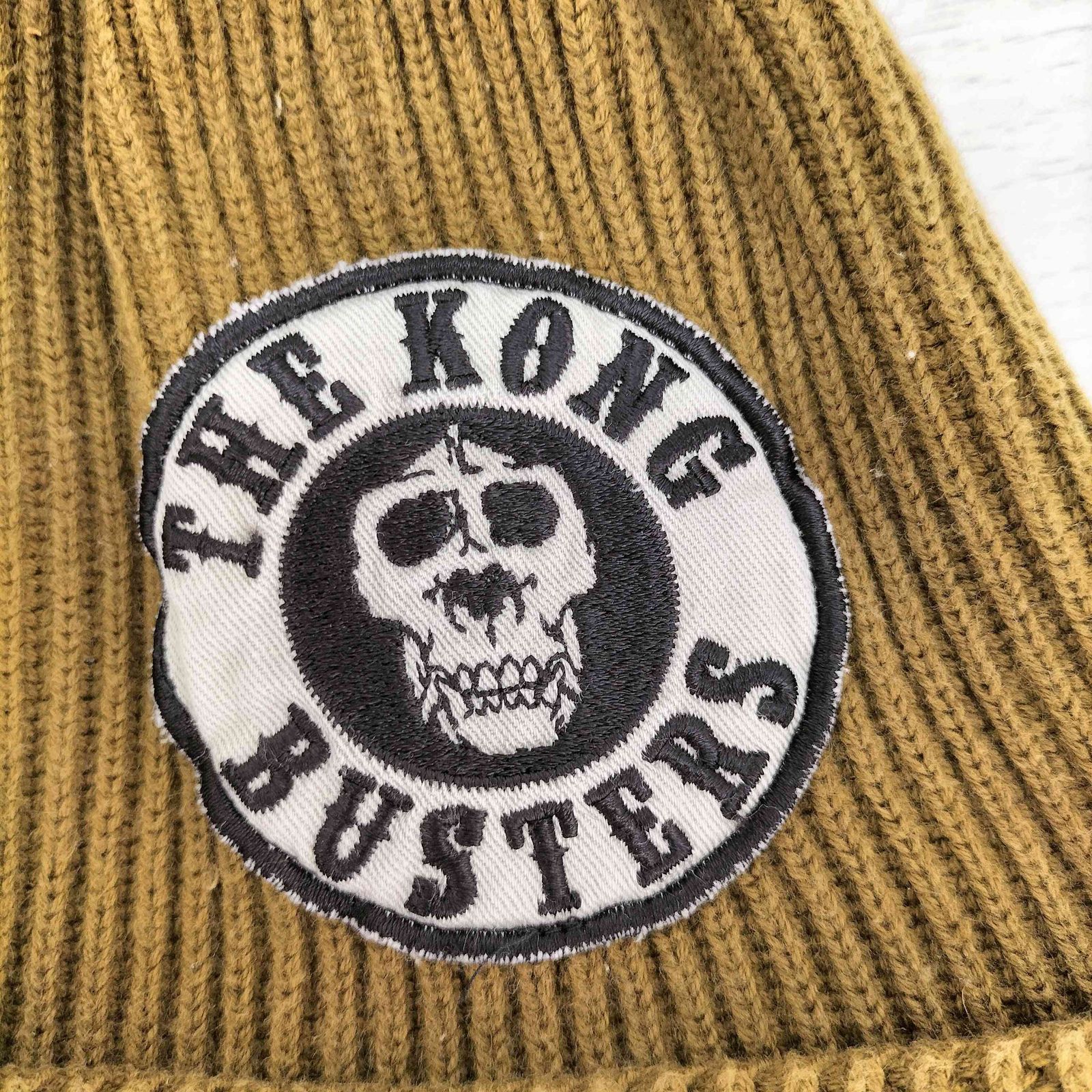 美品 トイズマッコイ THE KONG BUSTERS スカルワッペン キャップ トイズマッコイ TOYS McCOY USN刺繍 THE KONG BUSTERS ワッペン