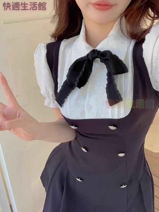 新品 未使用 レディース ファッション系 ミニワンピース 韓国 服 レディース コスプレ ワンピース モノトーン メイド服 5,281円