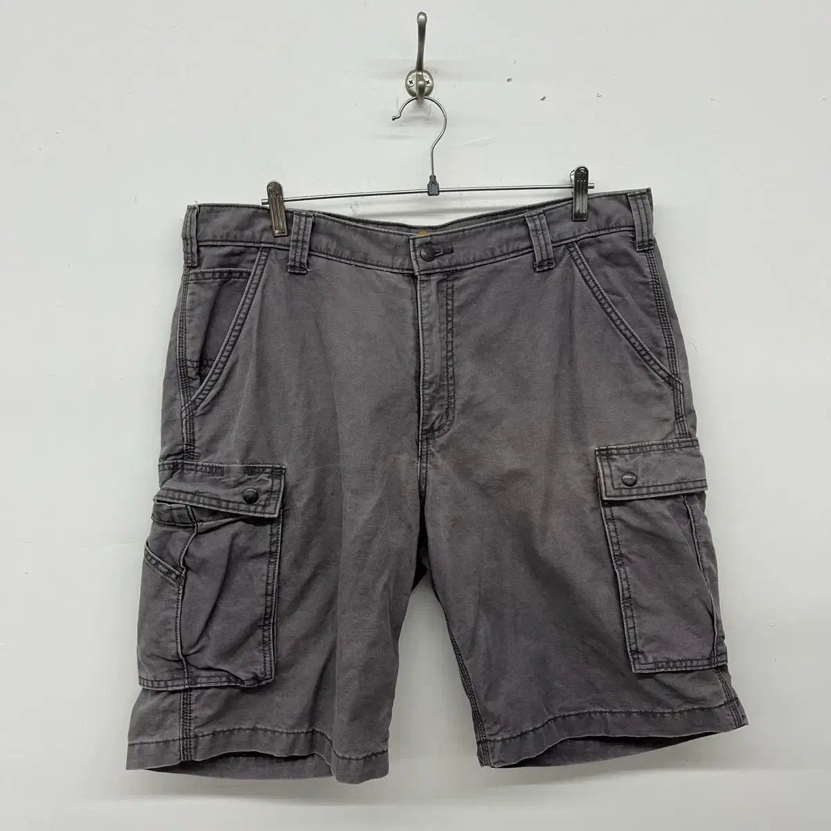 Carhartt グレー カーゴ ハーフパンツ ウエスト 38in