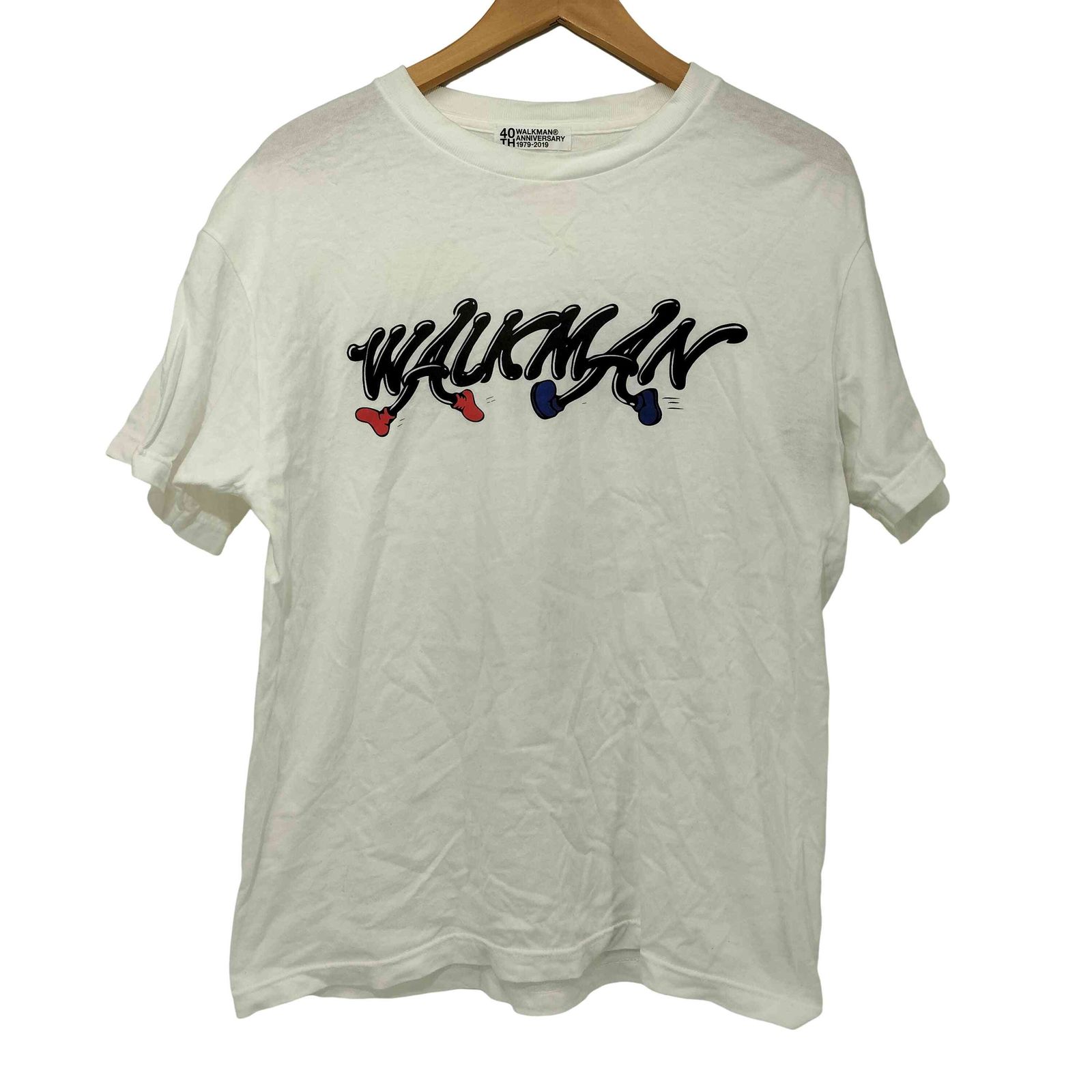 ユーズドフルギ USED古着 銀座 SONY PARK ウォークマン WALKMAN 40周年記念 Tシャツ メンズ JPN:M