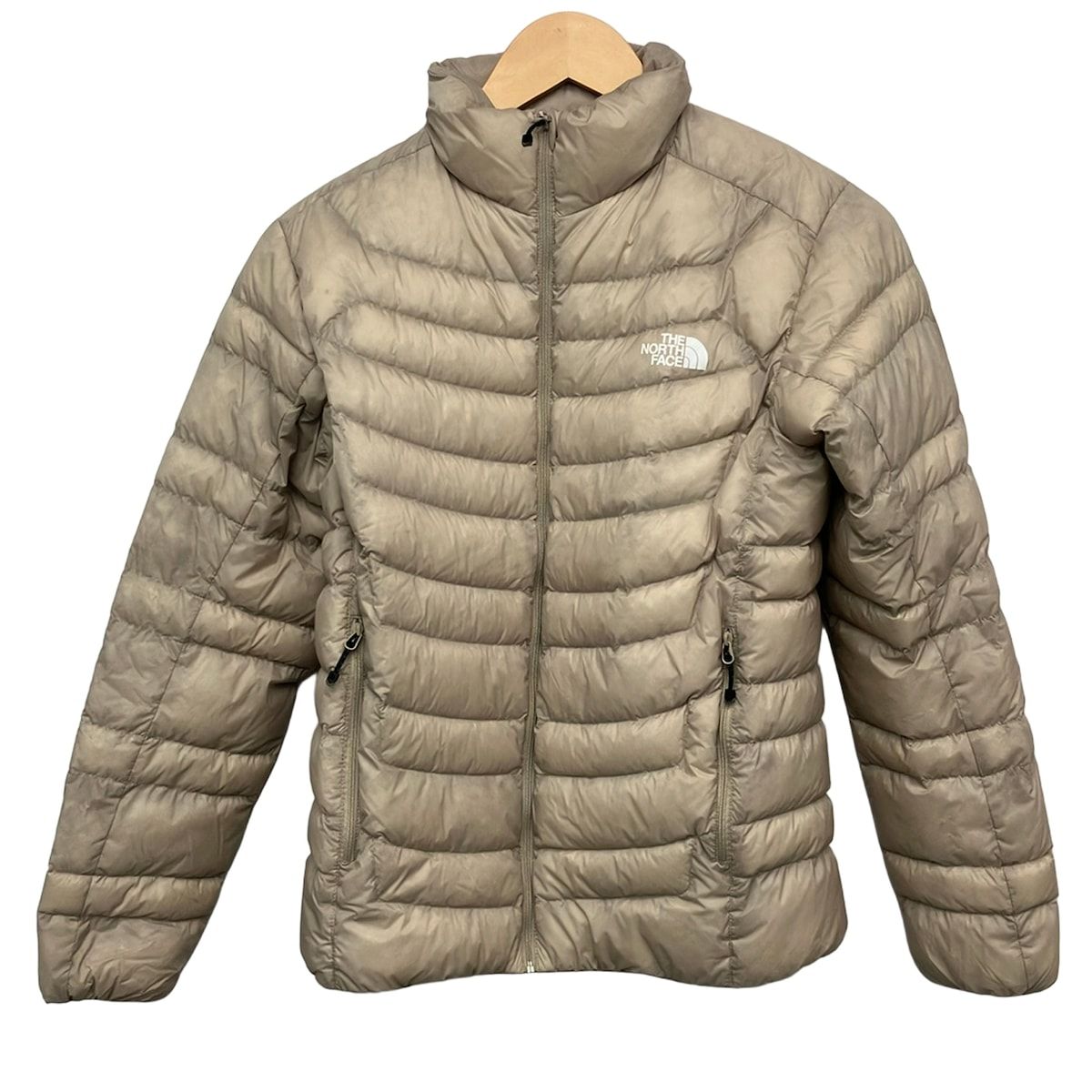 THE NORTH FACE(ノースフェイス) ダウンジャケット サイズM レディース - ベージュ 長袖/秋/冬