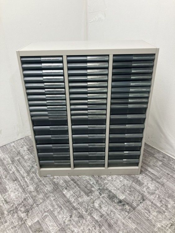 【中古品】コクヨ A4クリアケース書庫 グレー