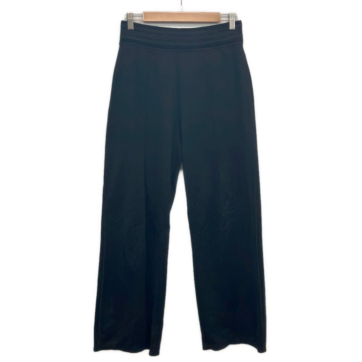 HERMES(エルメス) パンツ サイズ38 M レディース - 3H4410DS 黒 フルレングス/ウエストゴム