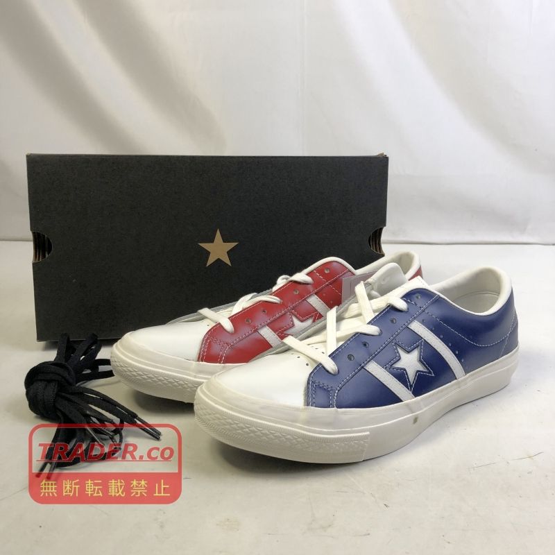 01w-6662 コンバース CONVERSE 28.0cm US9.5 スター&バーズ　レザー BB STAR&BARS LEATHER BB 1CL408 靴 【中古品】