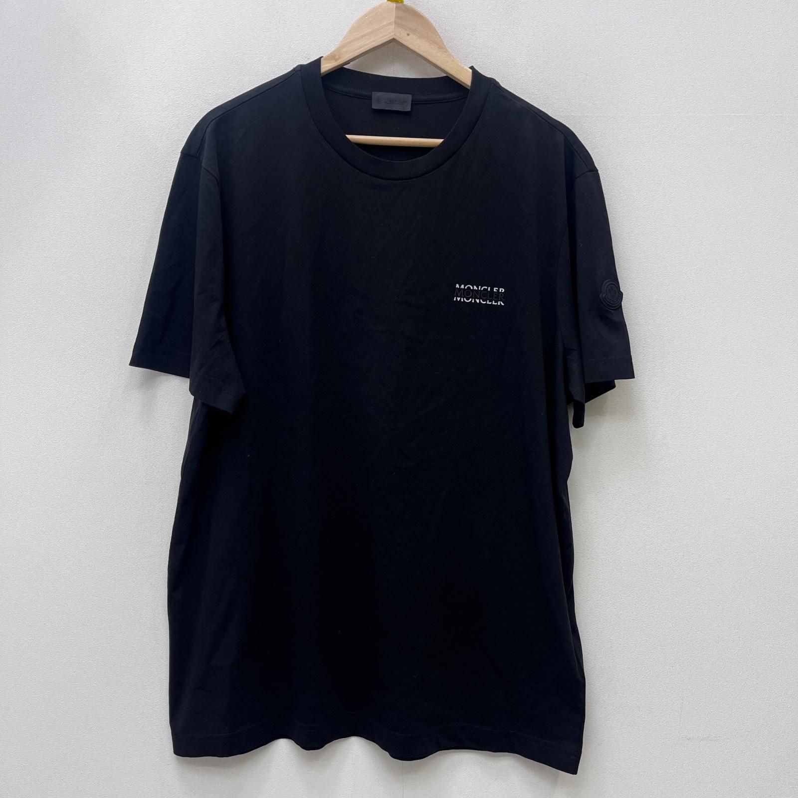 【加古川店】 中古 MONCLER | モンクレール 半袖Ｔシャツ SS T-SHIRT 国内正規品 L10918C00007 ブラック サイズ：XXL 【108】