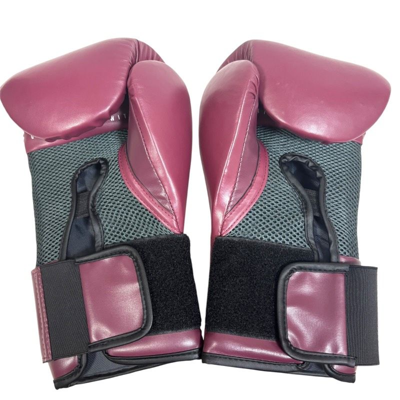 美品】EVERLAST エバーラスト ELITE ボクシンググローブ 14oz ワイン
