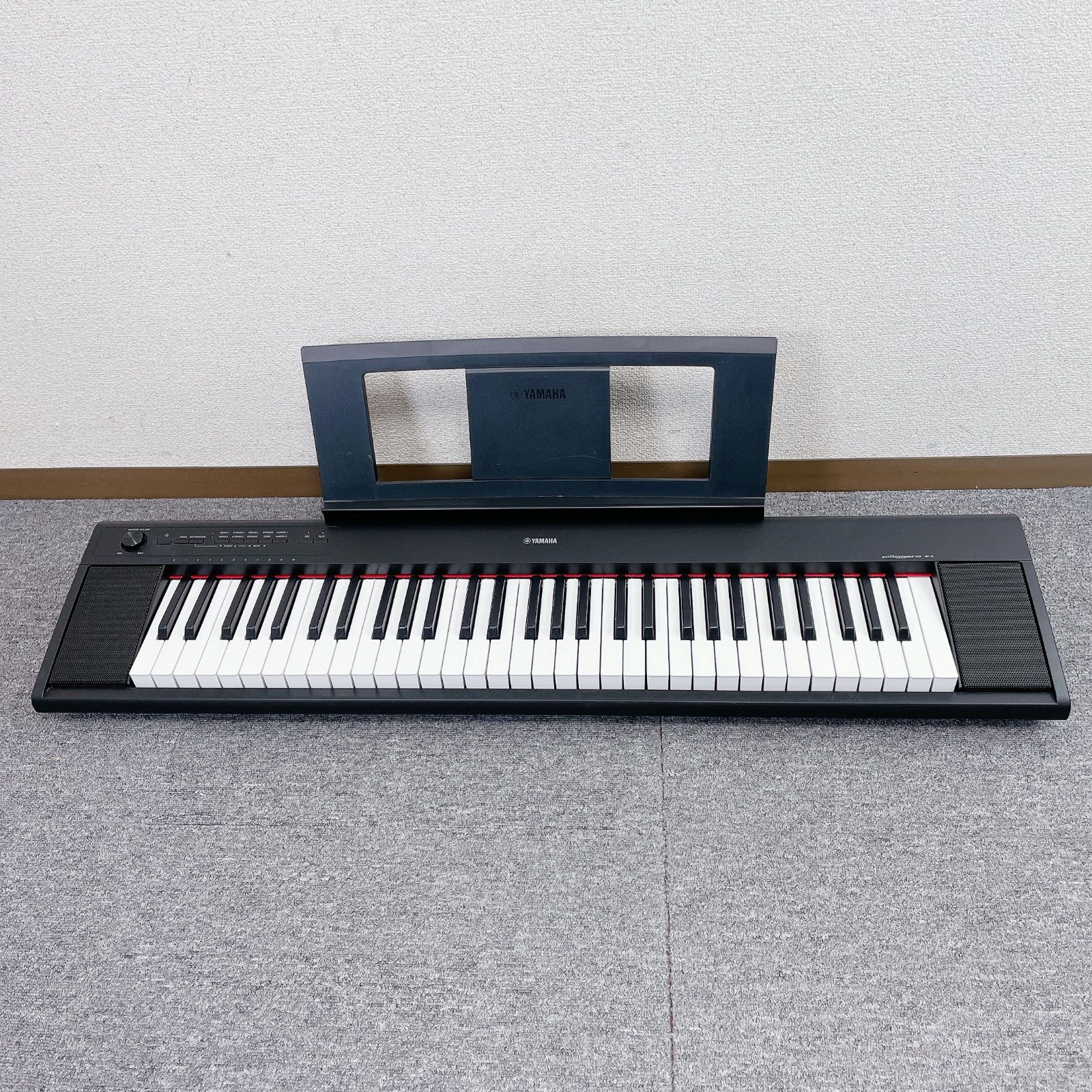 YAMAHA ヤマハ piaggero NP-12 電子ピアノ ブラック - メルカリ