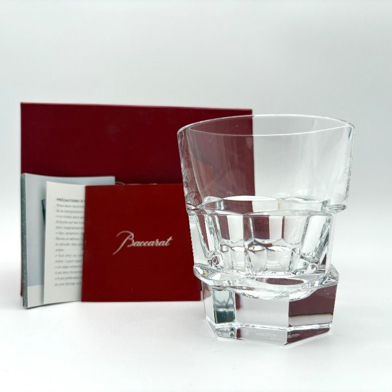 【展示のみ未使用品】Baccarat バカラ ABYSSE アビス ロックグラス タンブラー クリスタルグラス 重量約540g 箱付