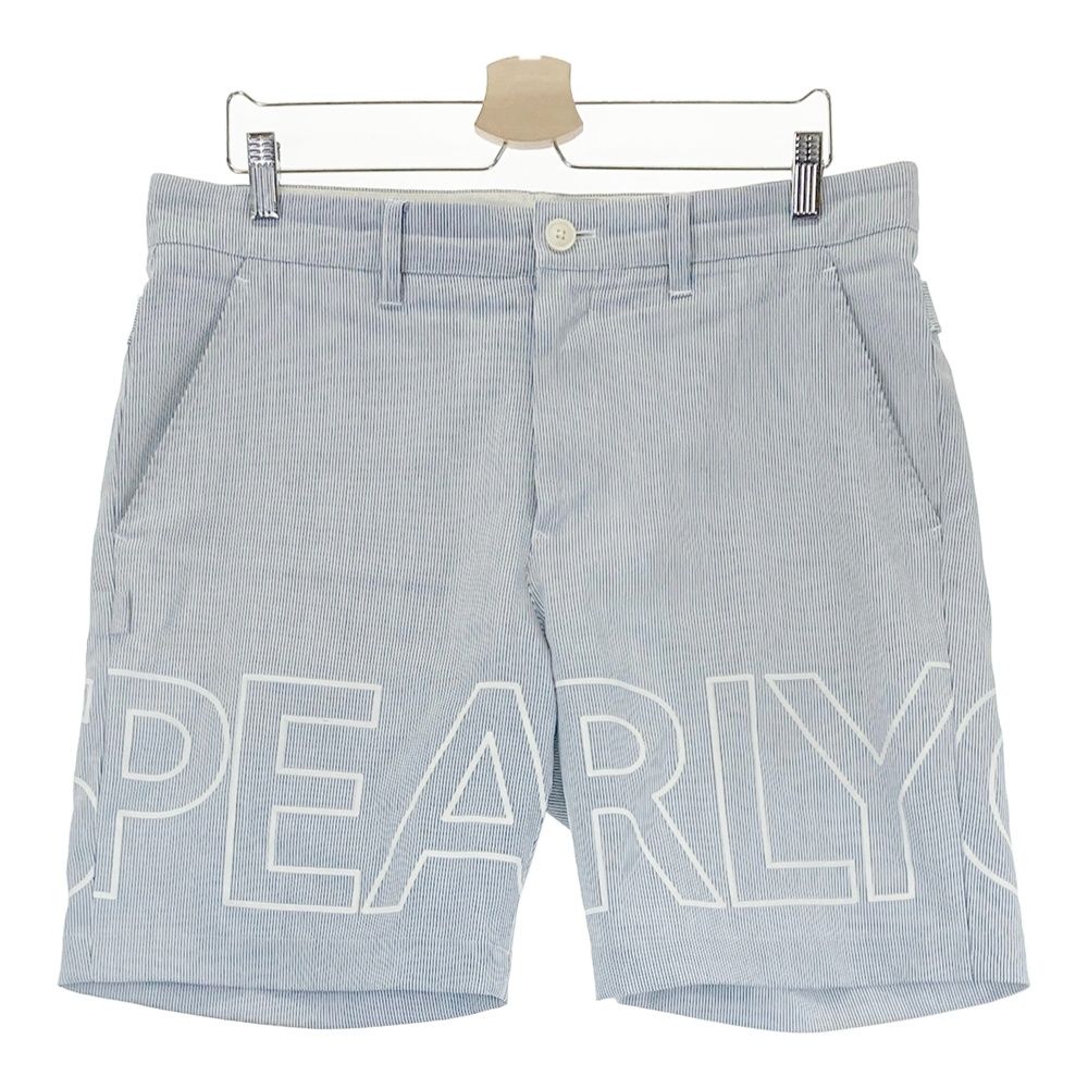 サイズ：6 PEARLY GATES パーリーゲイツ ハーフパンツ ストライプ柄 ネイビー系 [240101585104] ゴルフウェア メンズ ストスト