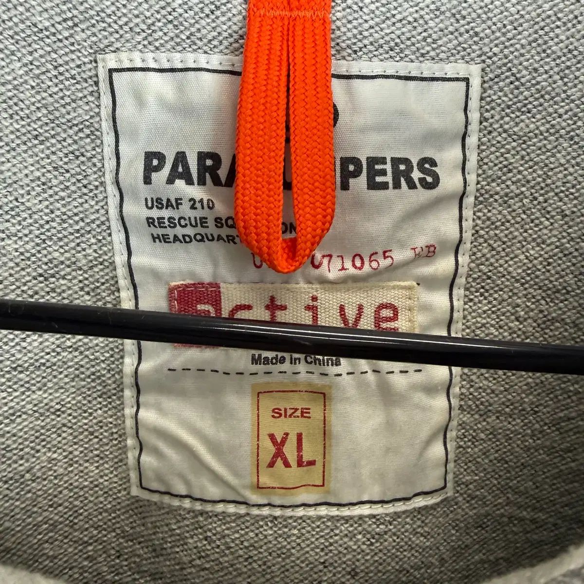 XL) PARAJUMPERS パラジャンパーズ ロゴパッチ スウェット グレー 