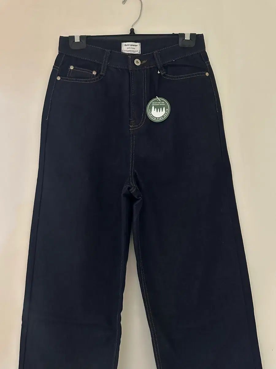 (新品) スリークォーター プレミアム 生デニム パンツ