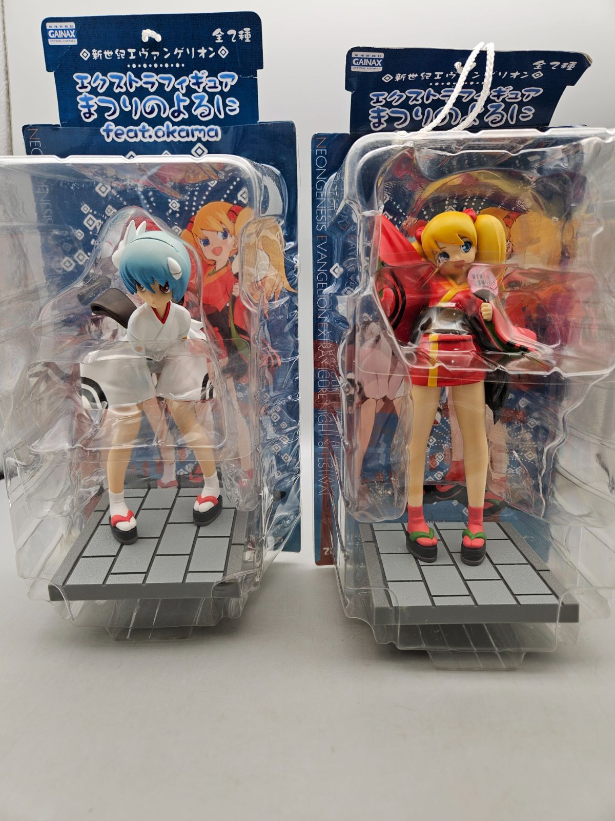 【未開封品】全２種 新世紀エヴァンゲリオン エクストラフィギュア まつりのよるに feat. Okama／アスカ＆綾波レイ