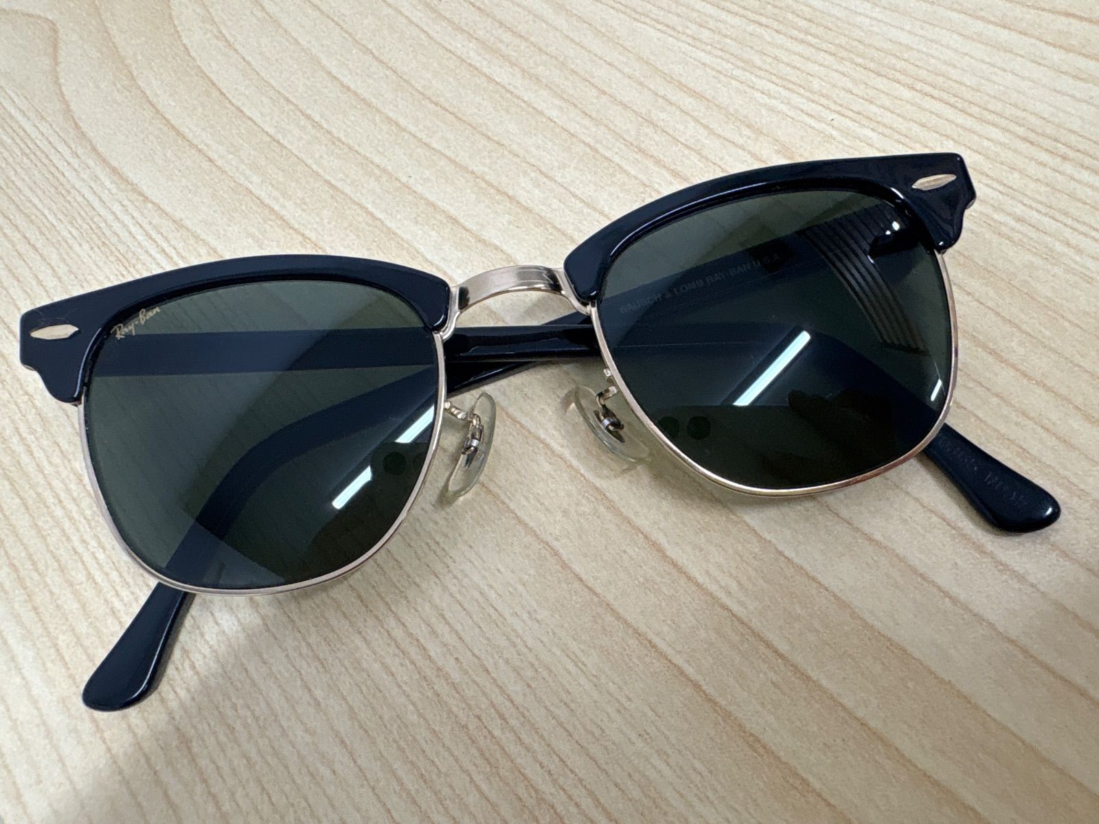 Ray-Ban レイバン ~90's B&L社 ボシュロム社 CLUB MASTER クラブマスター 眼鏡 サングラス ガラスレンズ USA製 AG