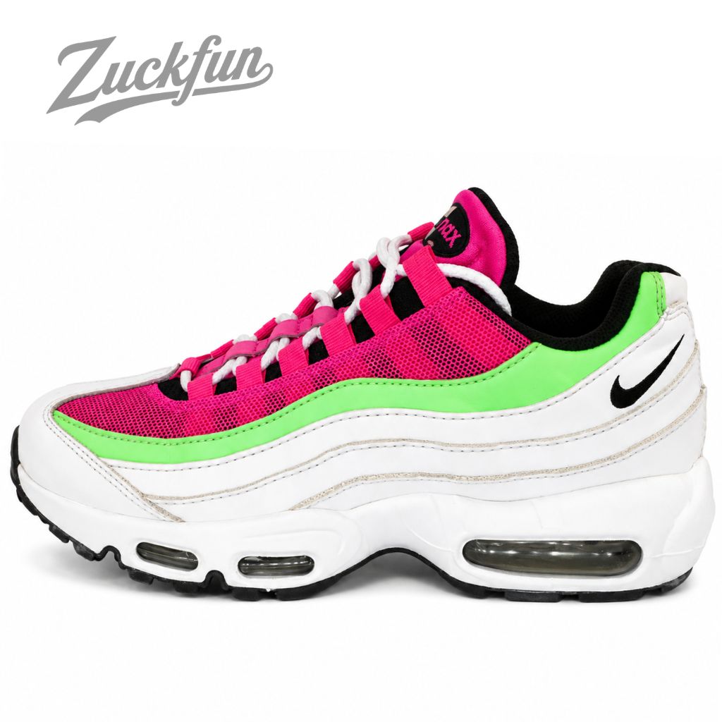 NIKE AIR MAX 95 ナイキ エア マックス 95 ホワイト 白 ブラック 黒 ハイパー ブルー レディース スニーカー 24.5cm U11015