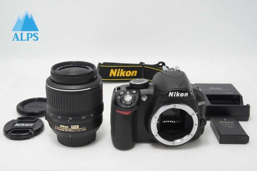 美品 Nikon ニコン D3100 ボディ + AF-S DX 18-55mm VR レンズキット デジタル一眼レフカメラ 260511b