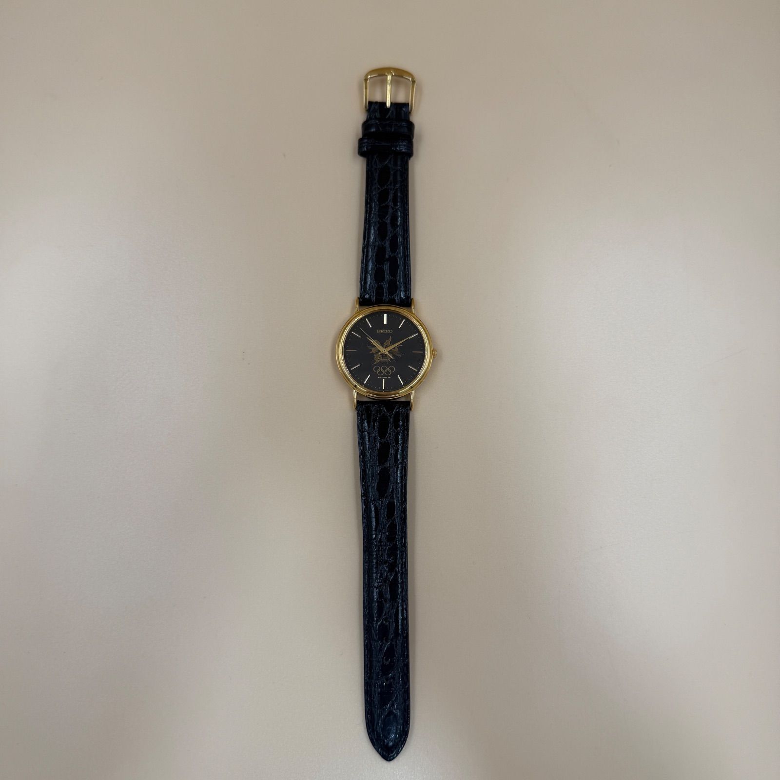 ER5003 SEIKO セイコー 7N21-8A00 長野オリンピック 腕時計 黒文字盤