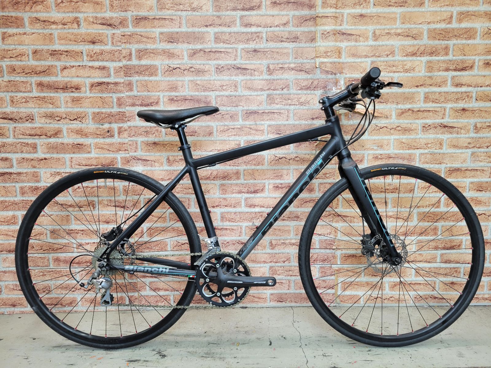 ■ 美品!! BIANCHI ROMA DISC Tiagra size:50 165-175cm 2015頃 ビアンキ ローマ クロスバイク 2×10 20段変速