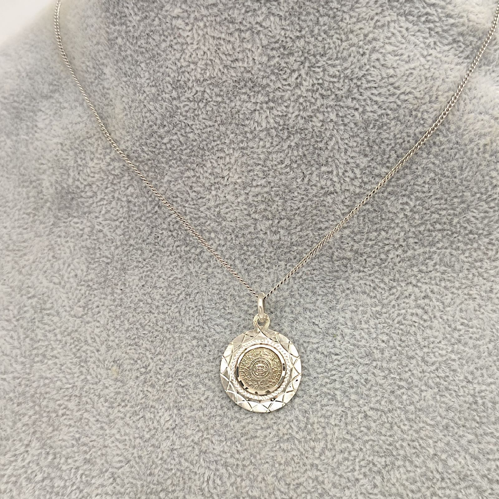 美品】メキシカンジュエリー MEXICO シルバーペンダントトップ 