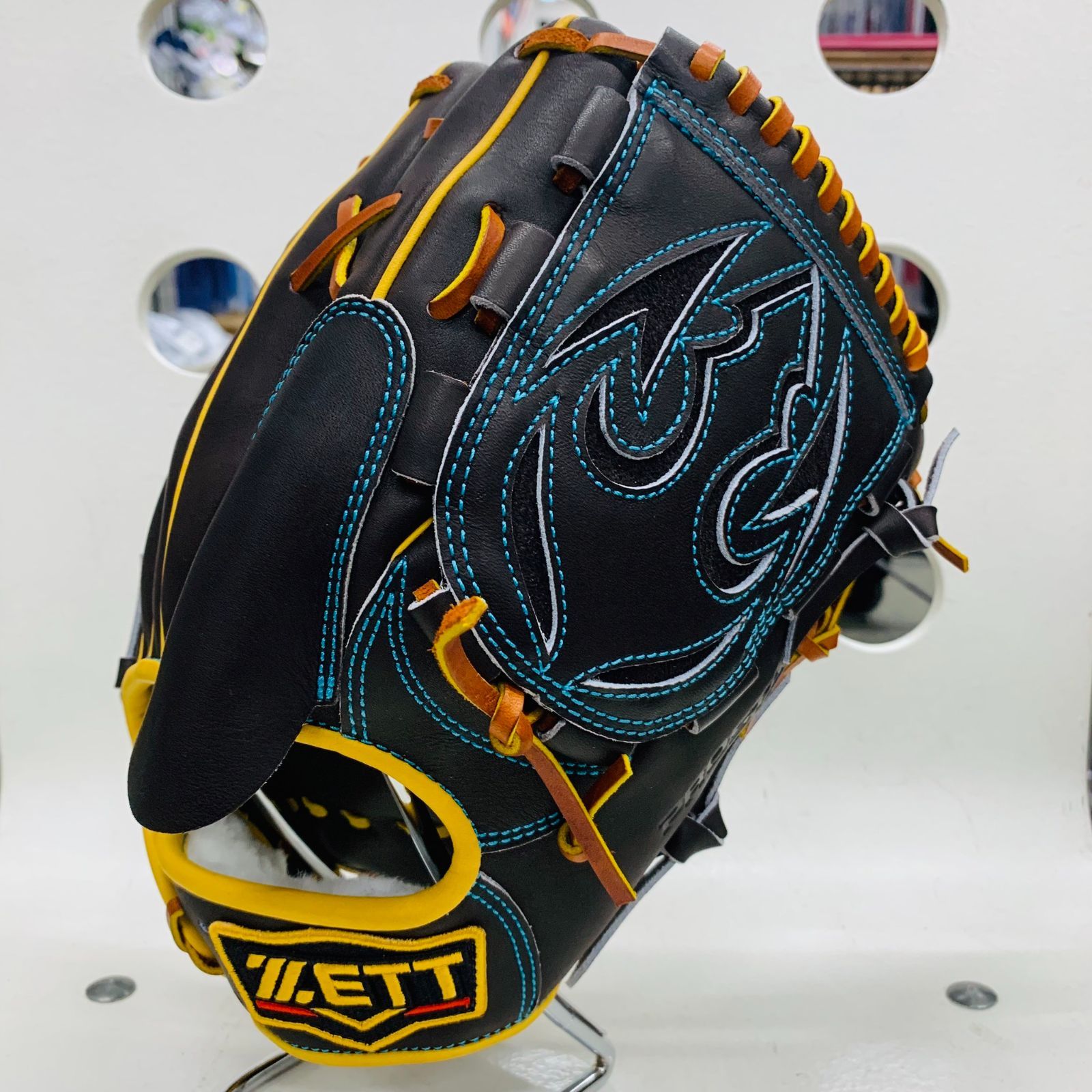 【当店オリジナルモデル】 受注生産商品　ゼット　ZETT　プロステイタス　PROSTATUS　オリジナルオーダーグラブ　軟式用　投手用　ピッチャー用　千賀型　521型