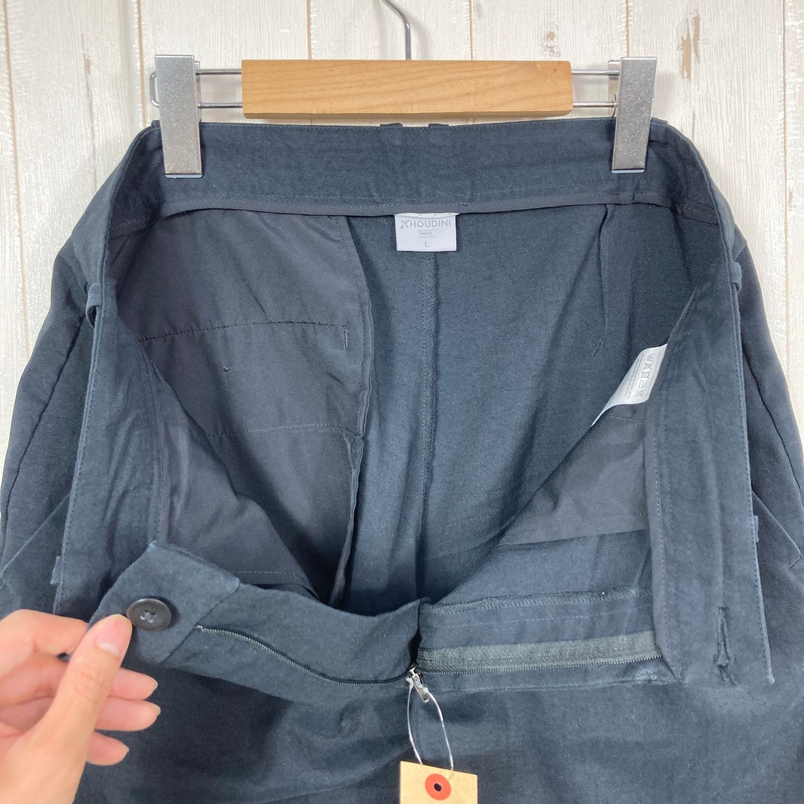 ✉️Men's L ブラック系 Houdini ( フーディニ ) エリアル パンツ