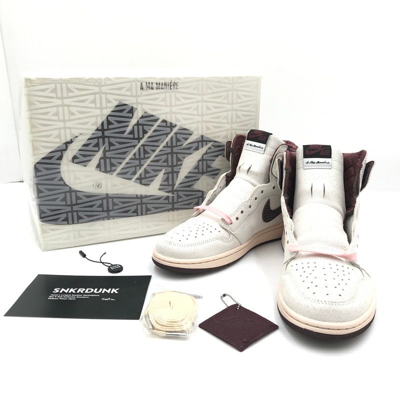 【中古品】 NIKE×A MA MANIERE ナイキ×アママニエール AIR JORDAN 1 RETRO HIGH OG DO7097-100 エアジョーダン 1 レトロハイ OG スニーカー シューズ 靴 【160-260521-ki-01-tagh】