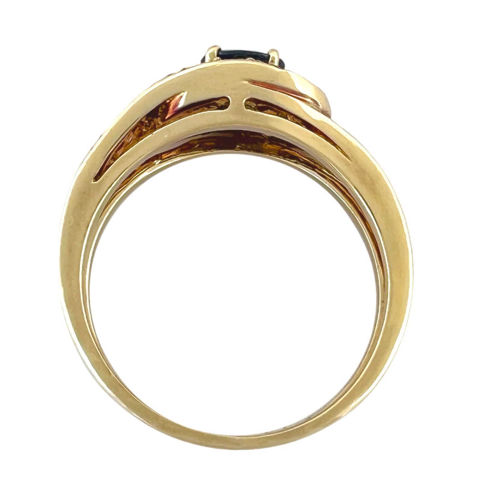 TIFFANY＆Co. ティファニー リング サファイア ダイヤ 18K YG 